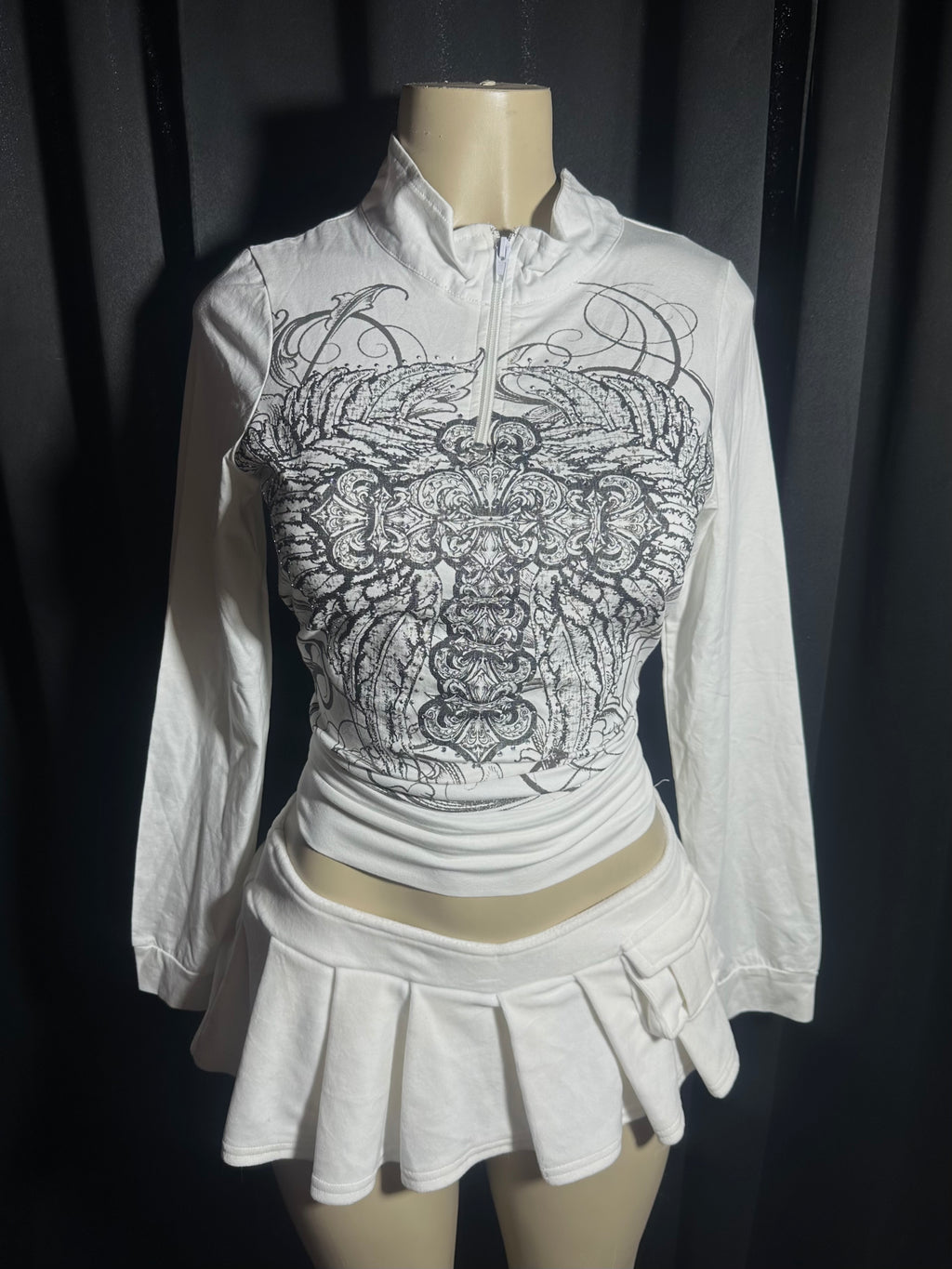 Cross long sleeve top
