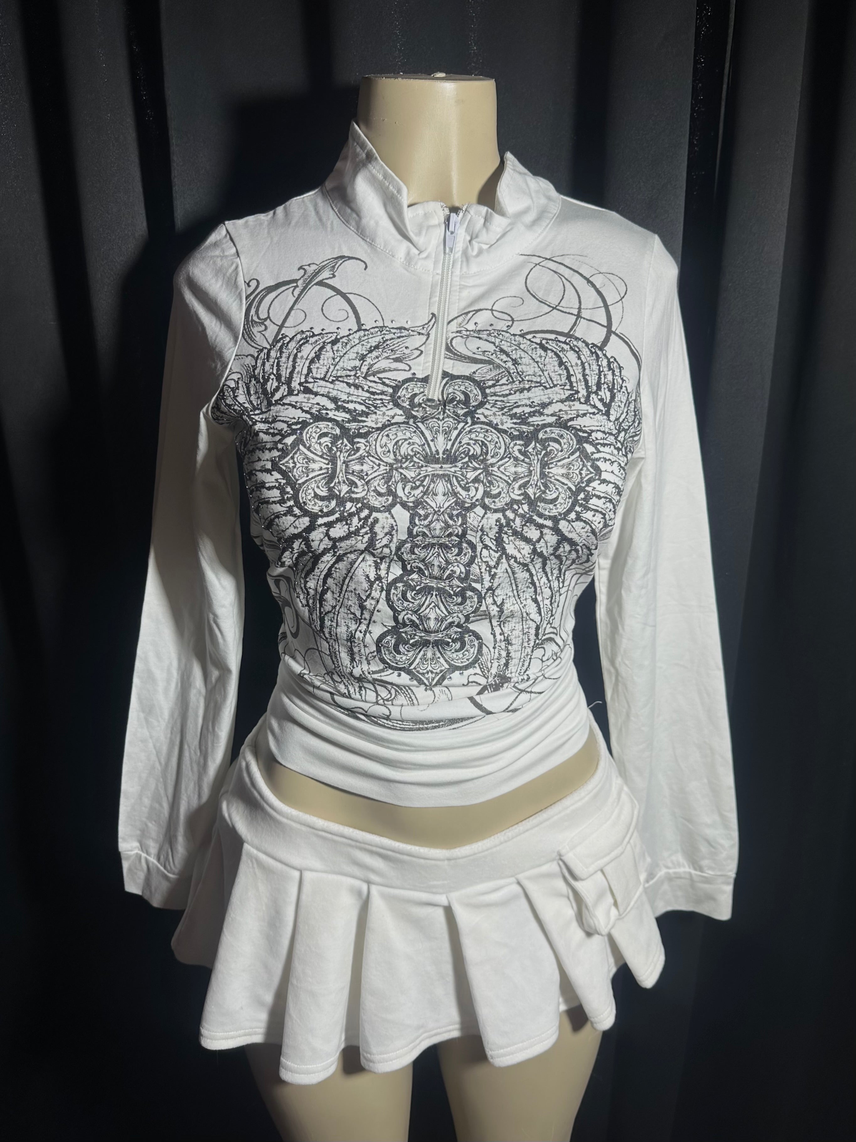Cross long sleeve top