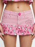 hk pink ruffler skirt