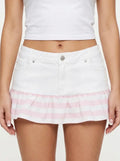 Vs s denim ruffled skirt