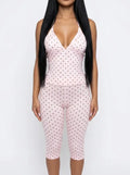 Polka dot carpi set
