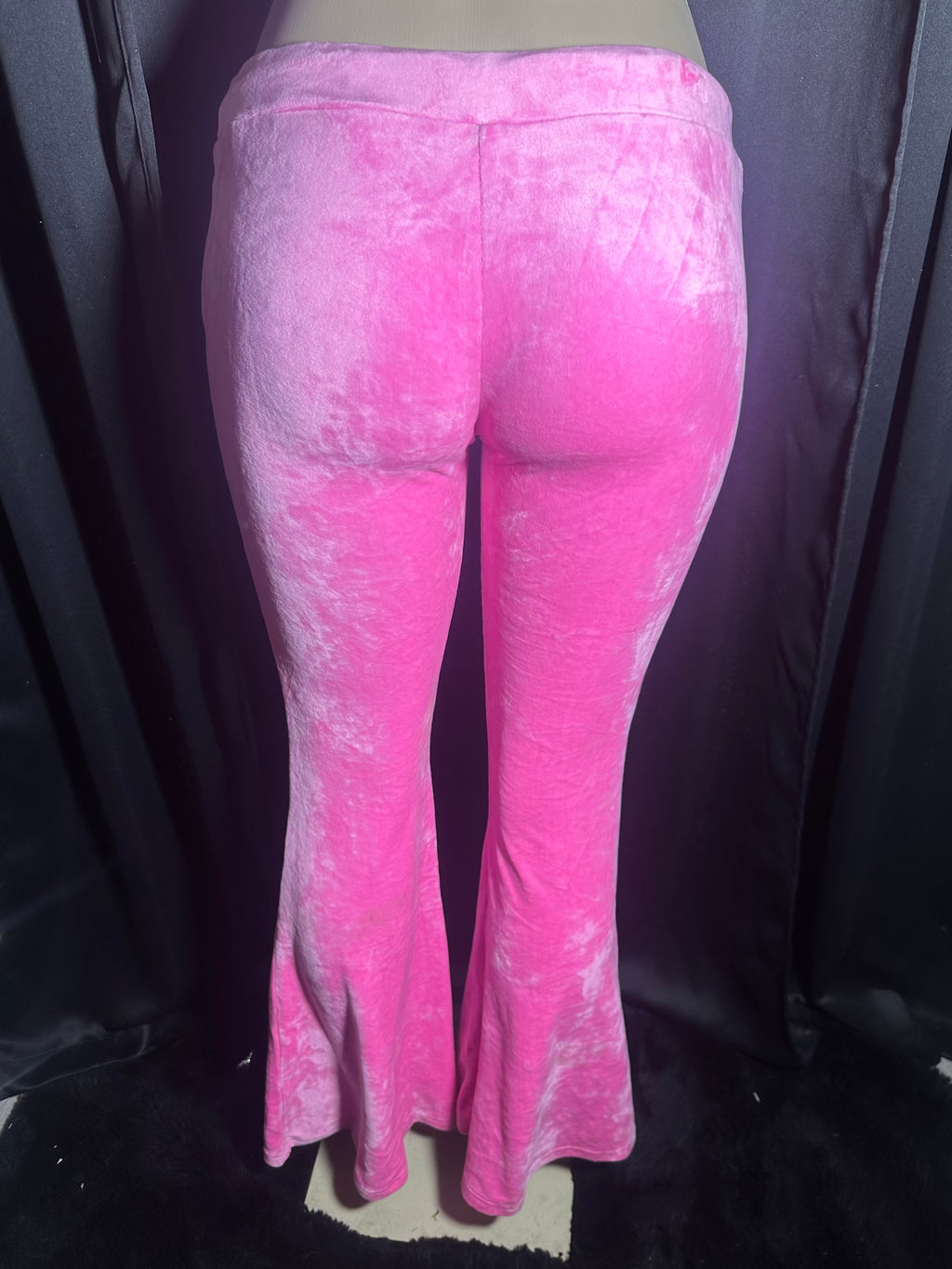 Pink velour pants