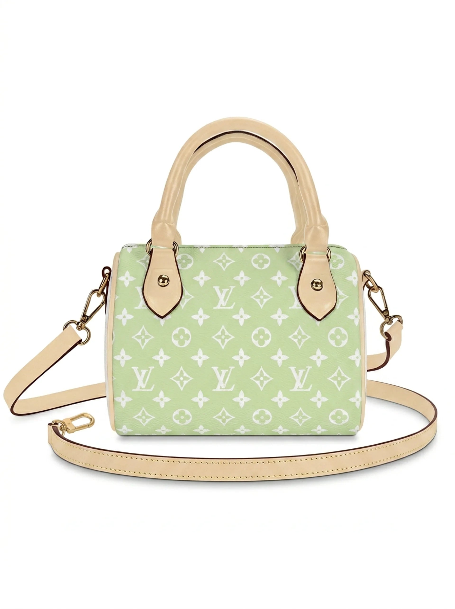 LV green pillow bag