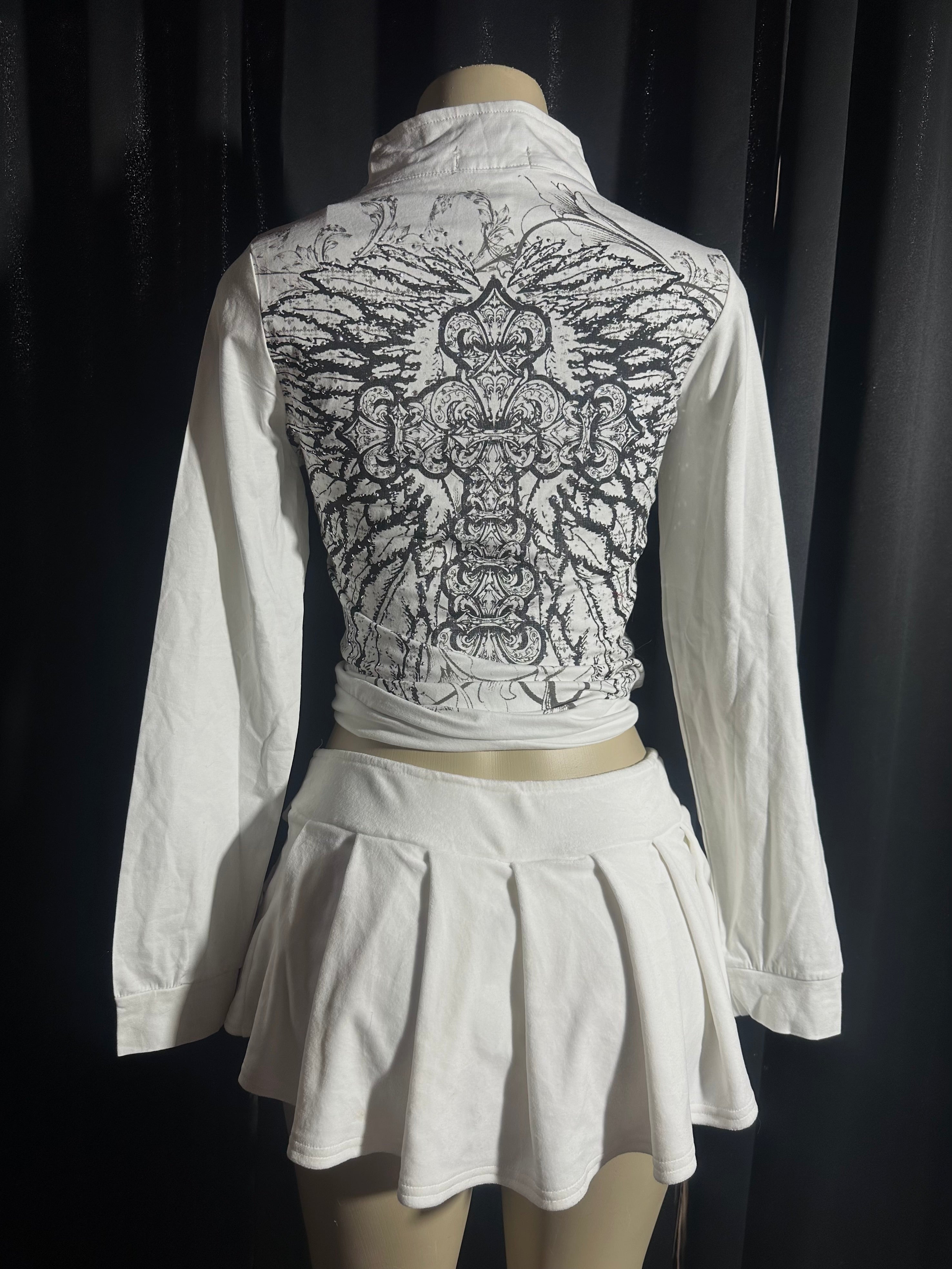Cross long sleeve top
