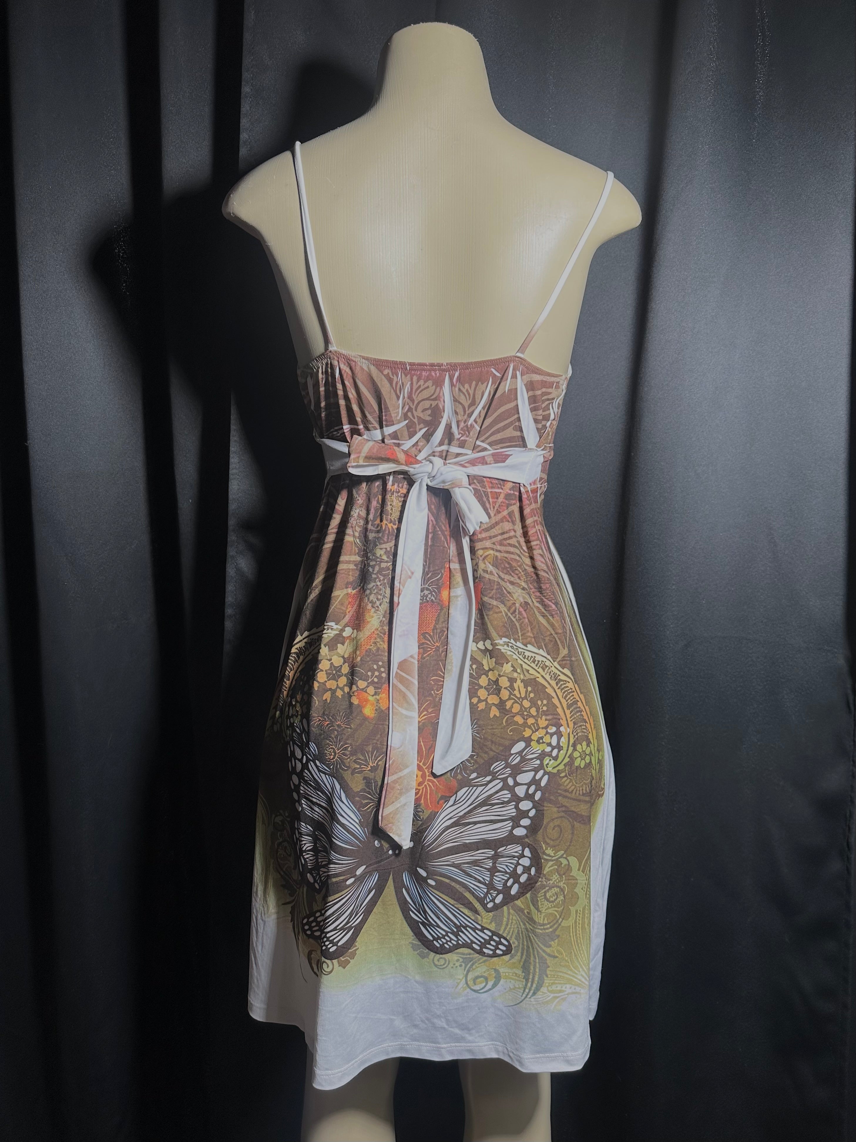 Brown butterfly dress