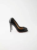 Black and red shoes