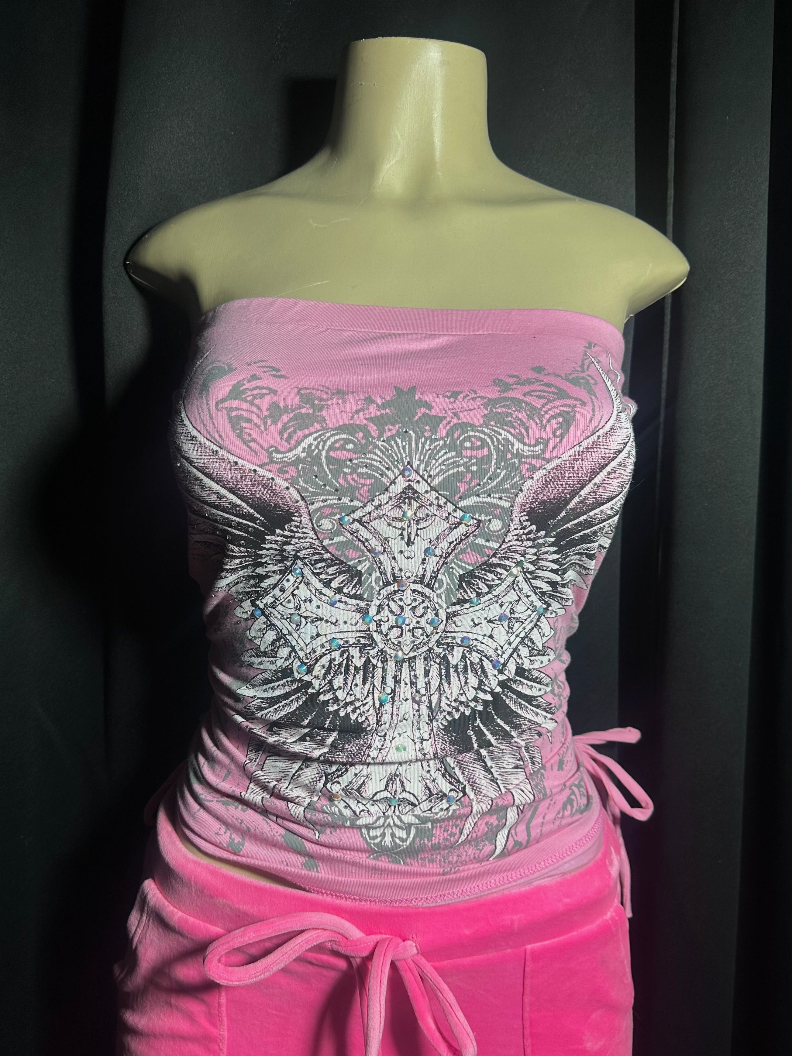 pink cross top