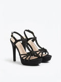 Black gem heels