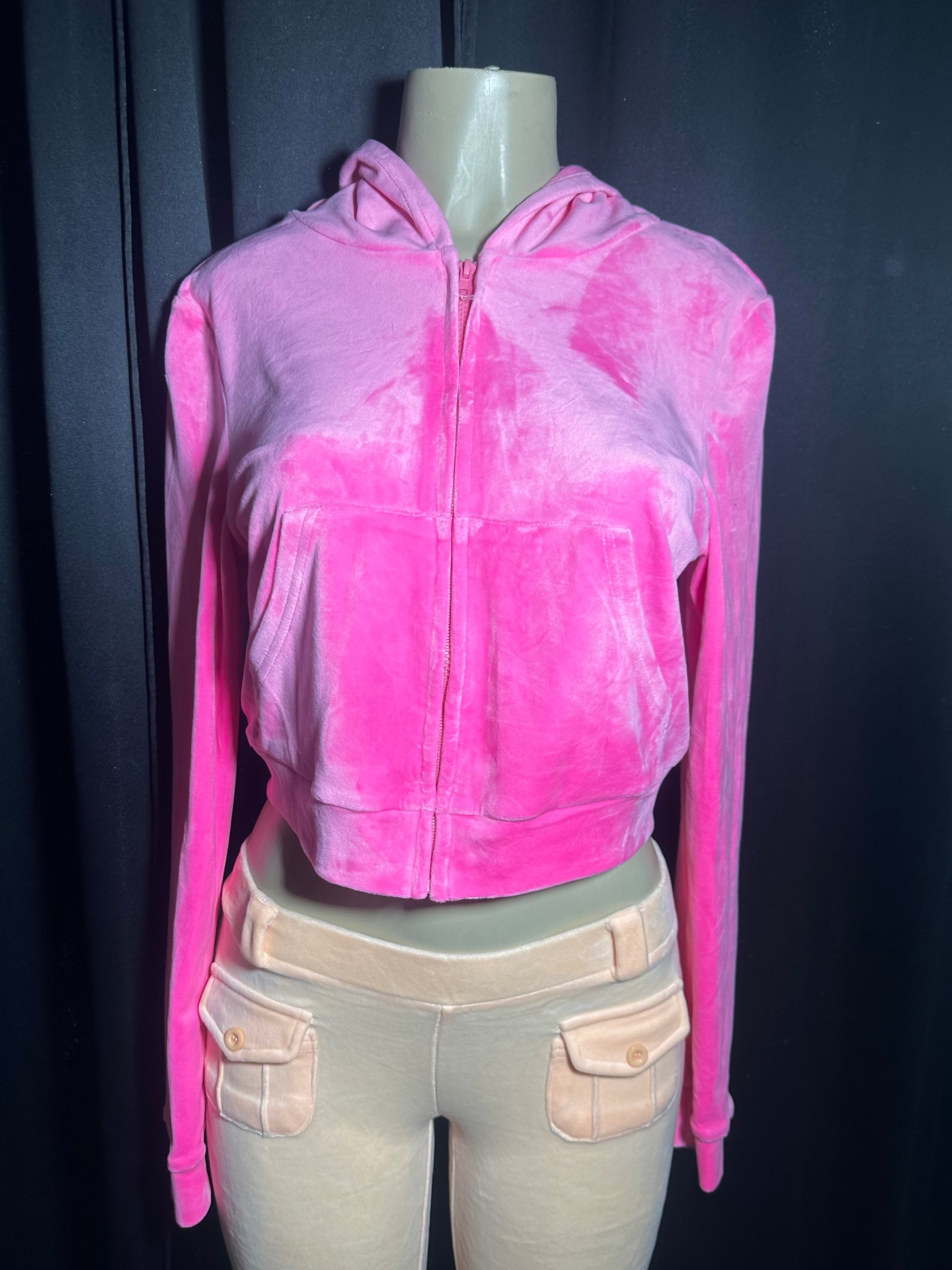 Velour pink jacket
