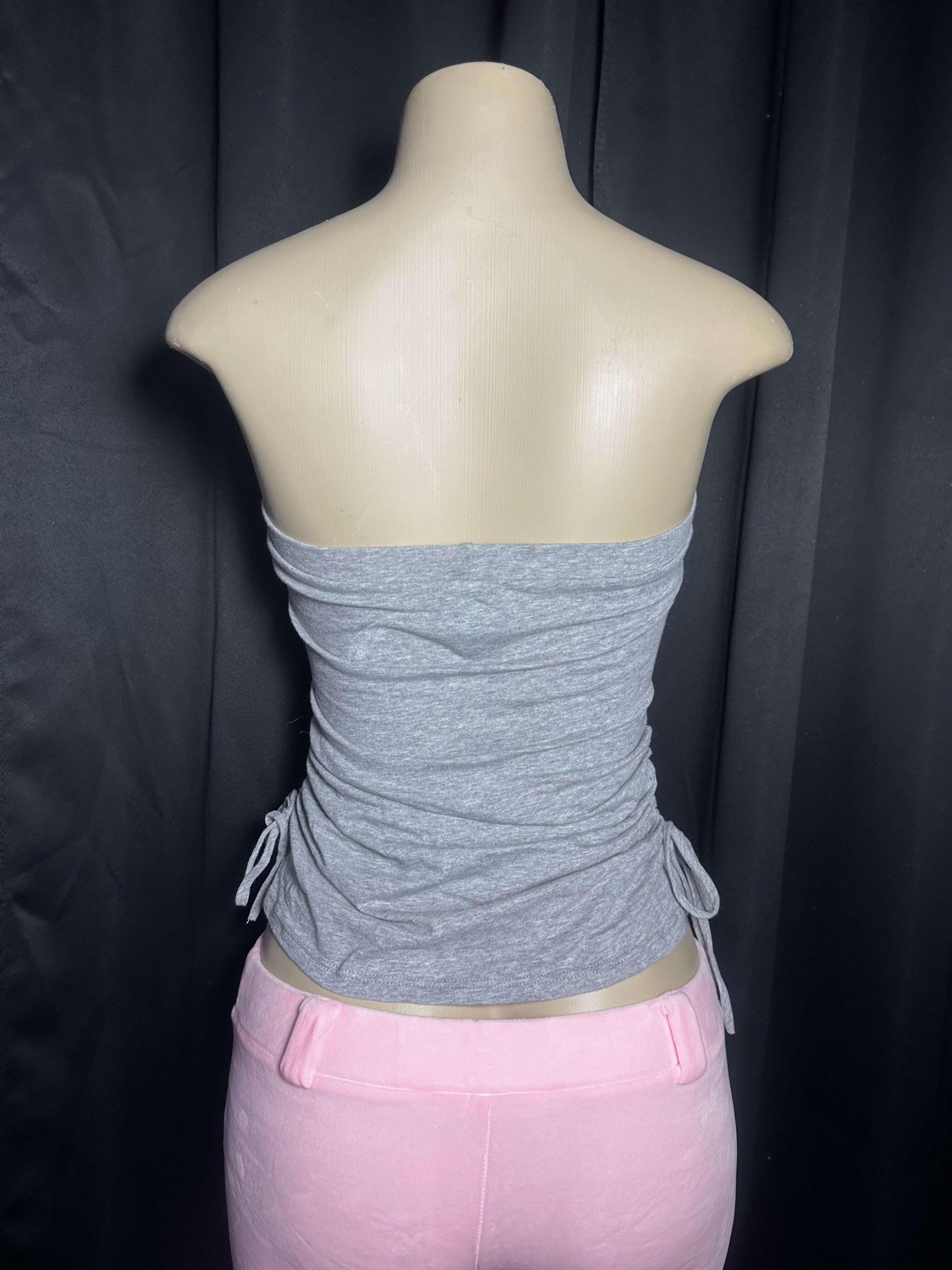 Rose Cross pink grey top