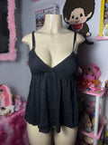 Black baby doll top