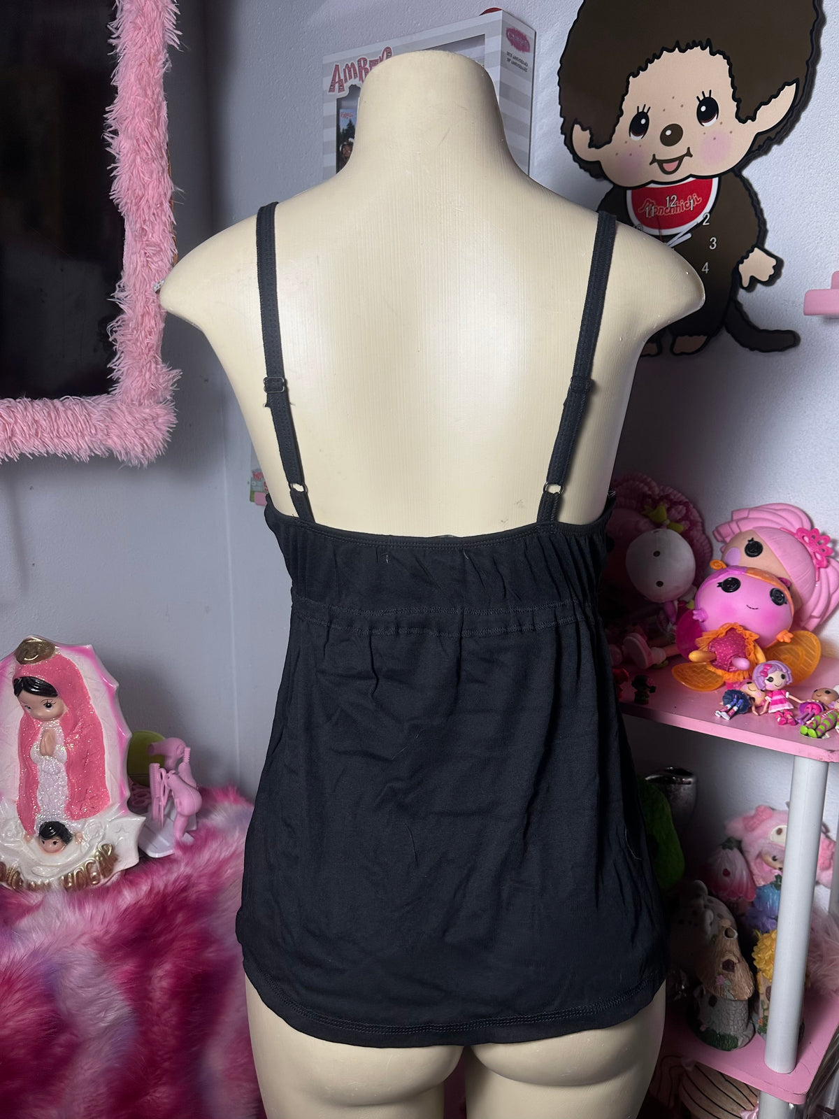 Black baby doll top